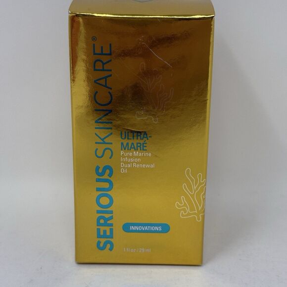 Serious Skincare Ultra Mare Pure Marine Dual Renewal Oil 1 Oz New Sealed Retired - Picture 5 of 9